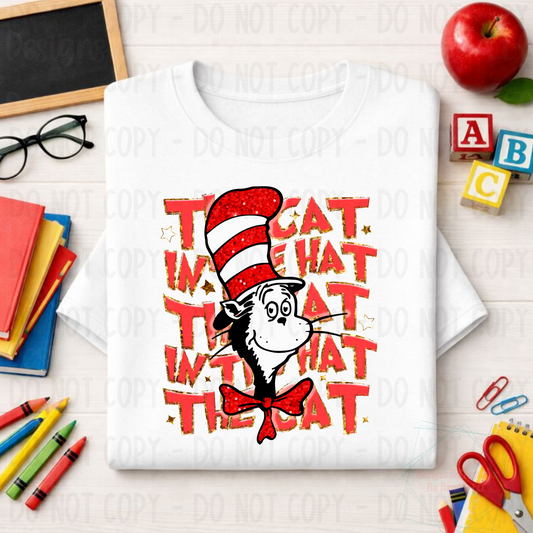Cat in the Hat with Figurine