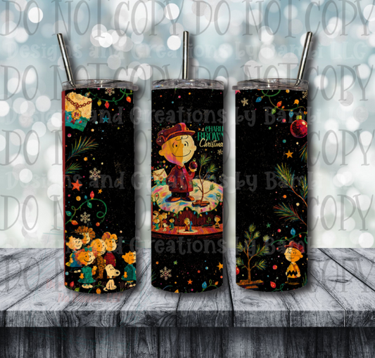Charlie Brown 20oz Skinny Sublimation Tumbler
