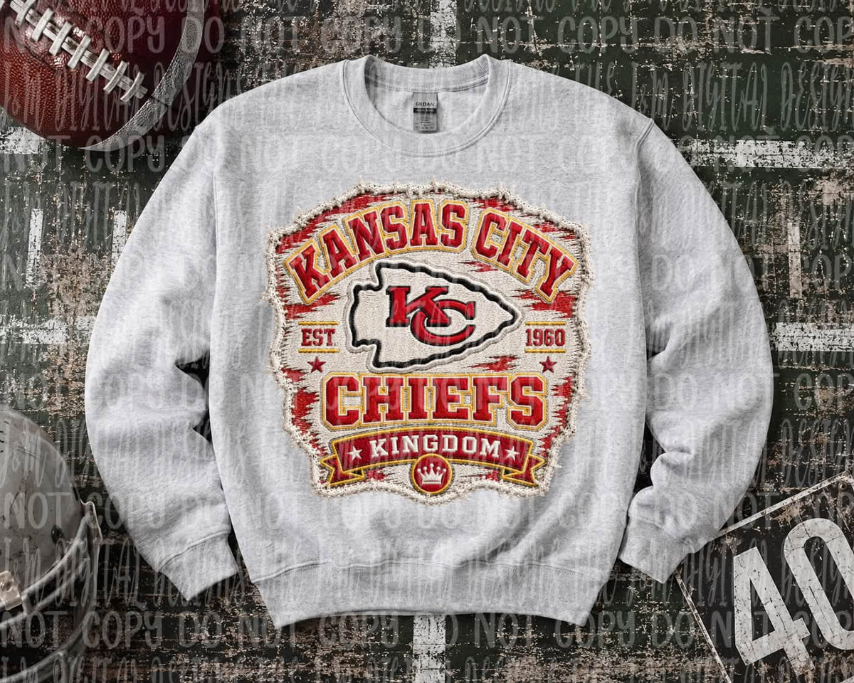 Faux Embroidery Patch Football Collection