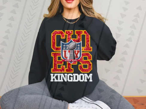 Faux Embroidery/Glitter LV Kingdom
