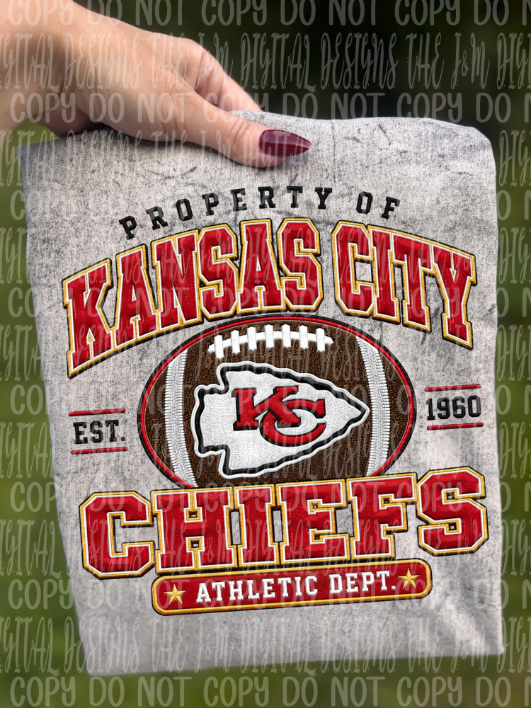 Faux Embroidery Property of Football Collection