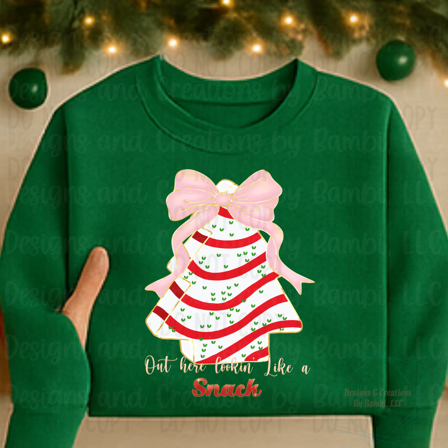 Christmas Tree Cake Snackin