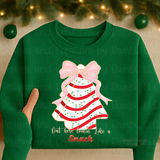 Christmas Tree Cake Snackin