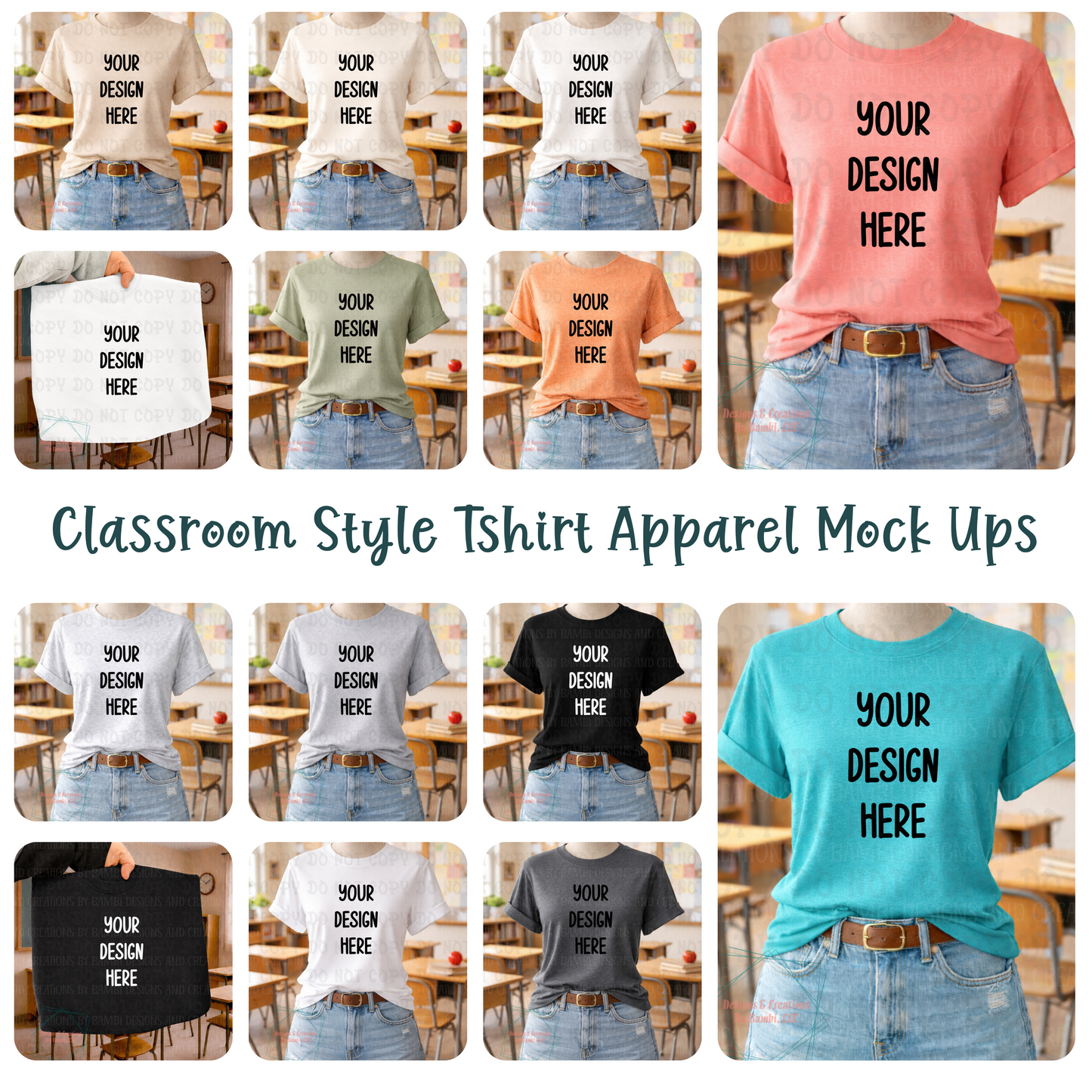 Classroom Boutique Tshirt Apparel Mock Ups