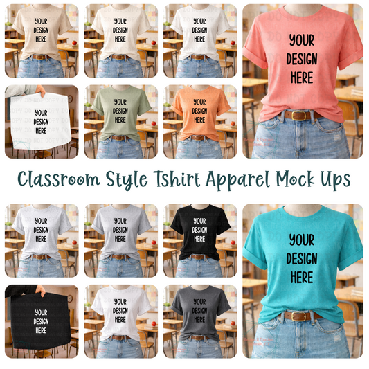 Classroom Boutique Tshirt Apparel Mock Ups