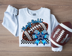 Faux Sparkles and Embroidery Football Collection