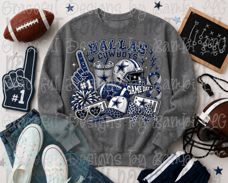 Faux Embroidery/Glitter Mascot Collection