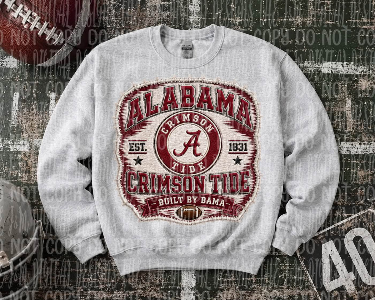 Faux Embroidery Patch Football Collection