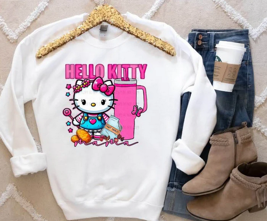 Cute White Kitty Mama/Mini Collection