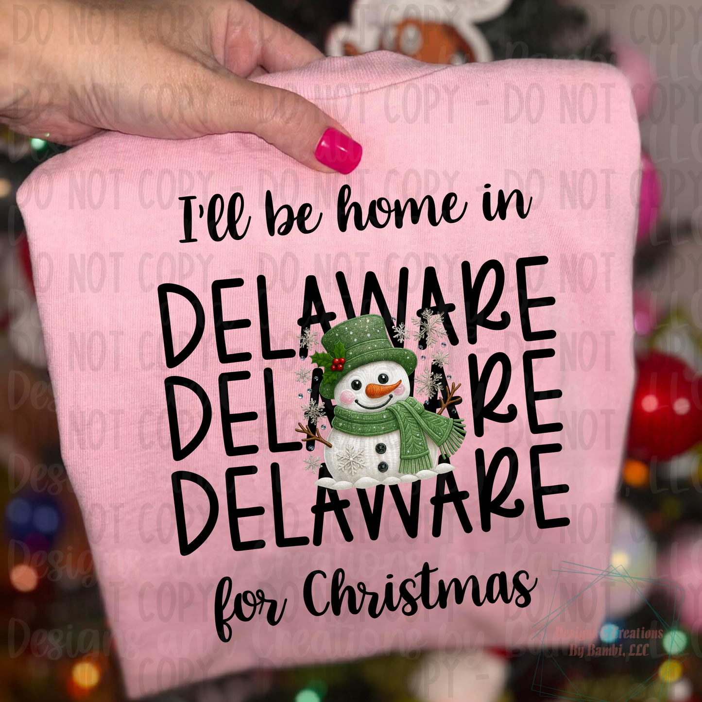 I'll Be Home in States Sage Snowman Black Font Digital Bundle