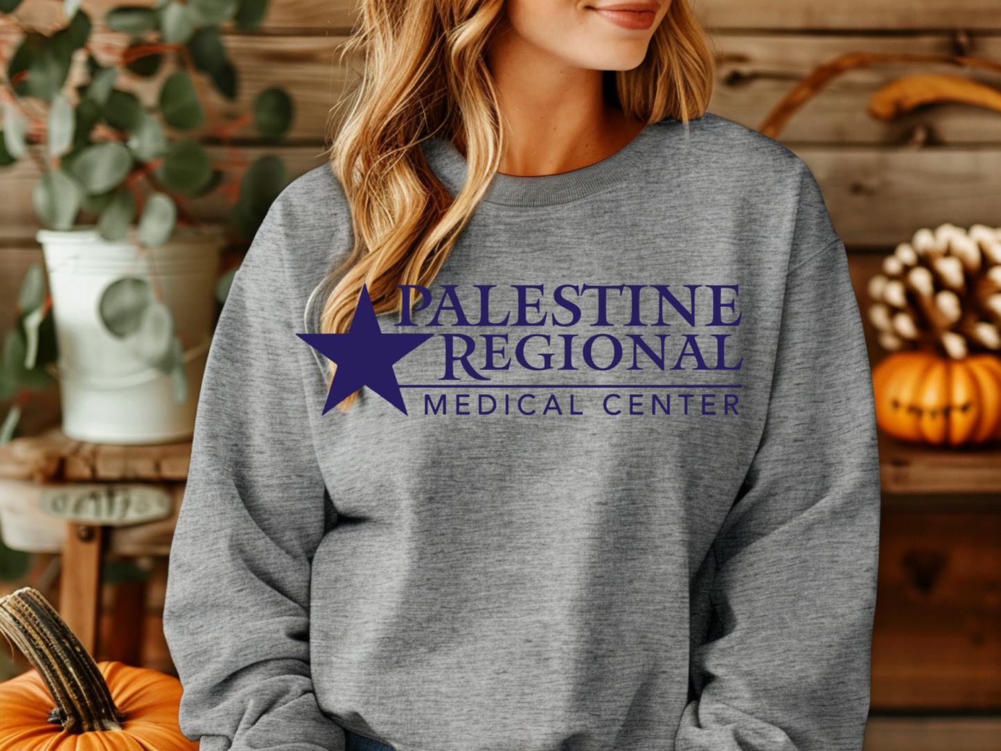 Palestine Regional Medical Center in Deep Blue Font