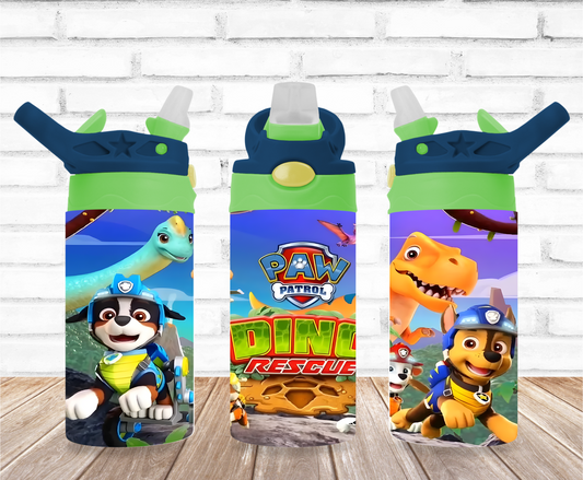 Dino Rescue 12oz Flip Top Sublimation Tumbler