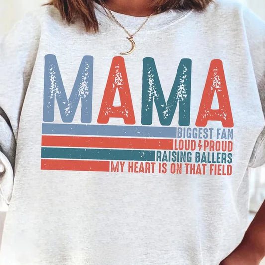 Mama Biggest Fan Baseball