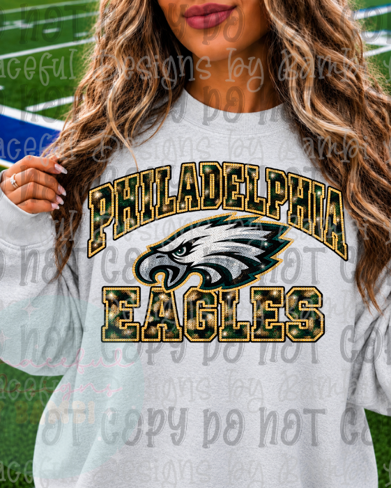 Faux Embroidery Mosaic-Camo Football Teams and Logo Collection