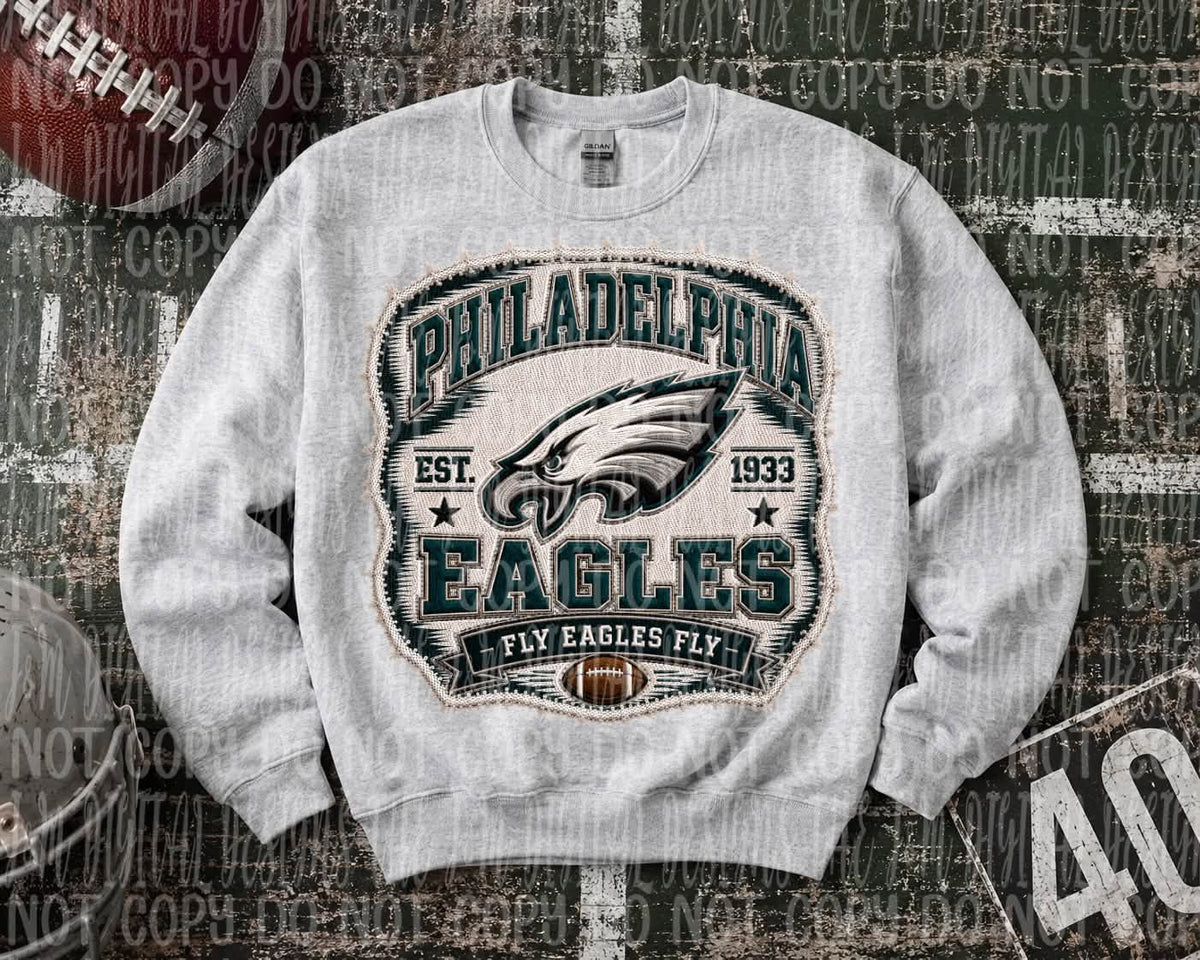 Faux Embroidery Patch Football Collection
