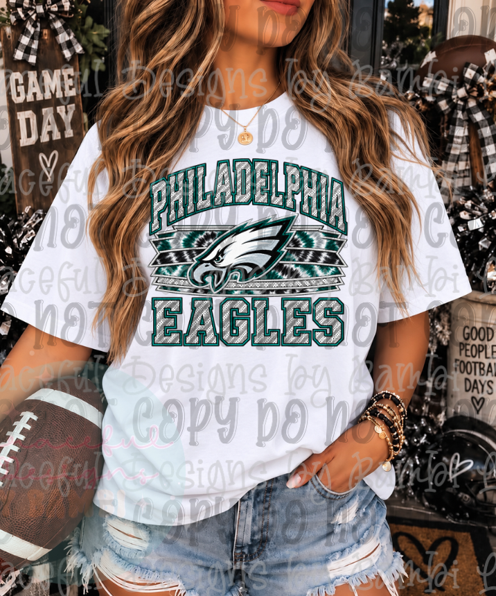 Faux Embroidery Tie Dye Football Collection