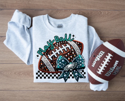 Faux Sparkles and Embroidery Football Collection