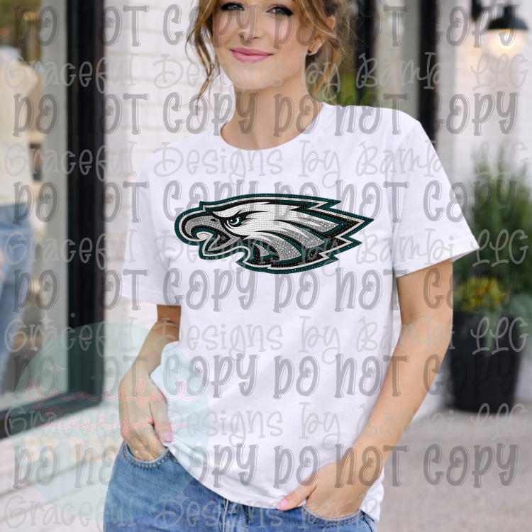 Faux Mosaic Logo Football Collections