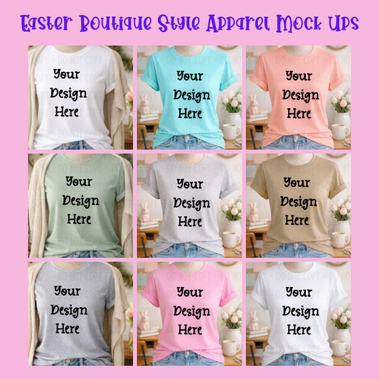 Easter Boutique Style Tshirt Apparel Mock Ups