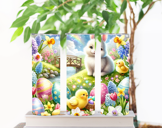 It's the Easter and Springtime 20oz Sublimation Tumbler
