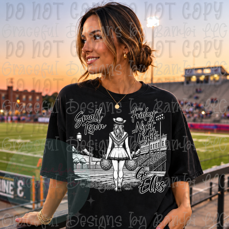 Halftone Friday Night Lights Local School Collection