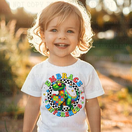 Embrace Differences Dino Autism