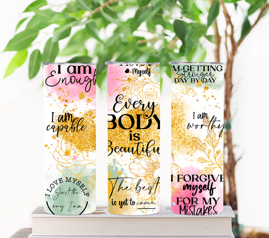 Every Body is Beautiful 20oz Sublimation Tumbler