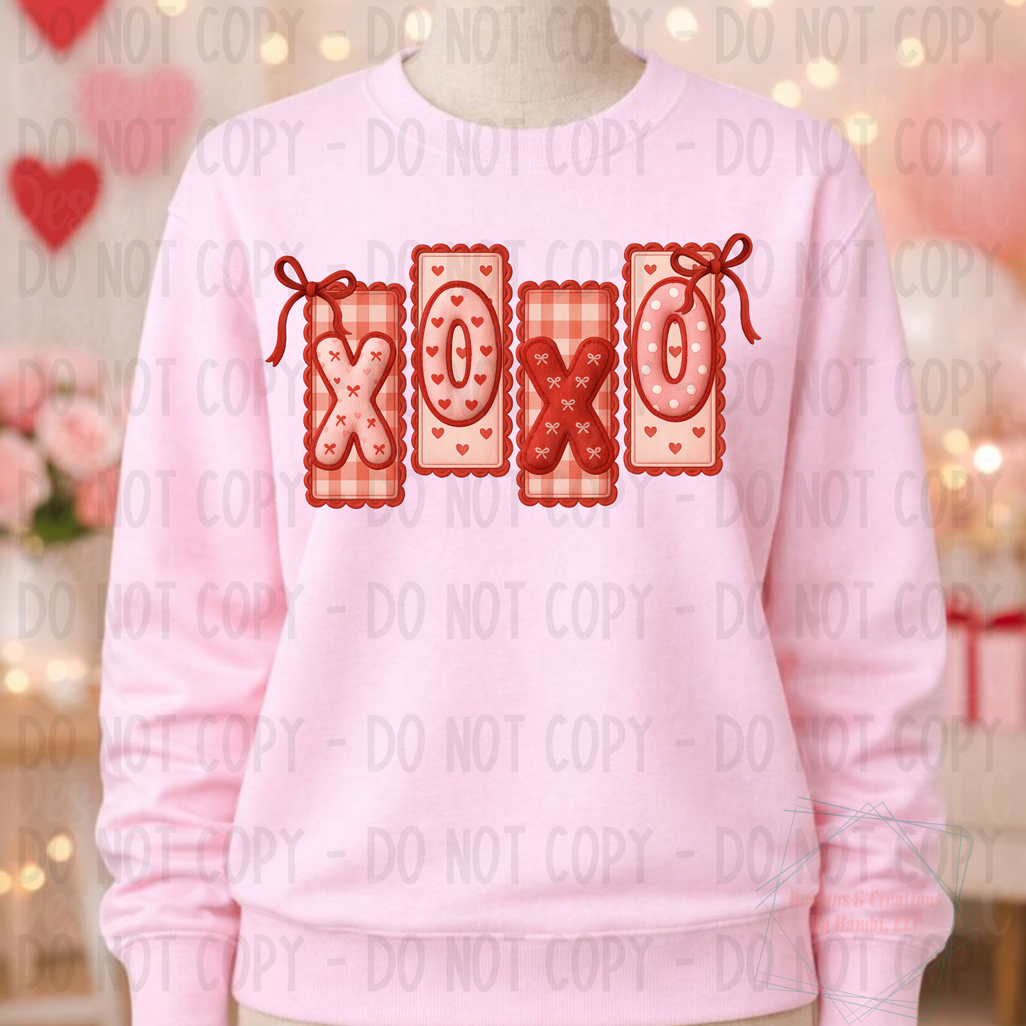 Faux Yarn XOXO Valentine