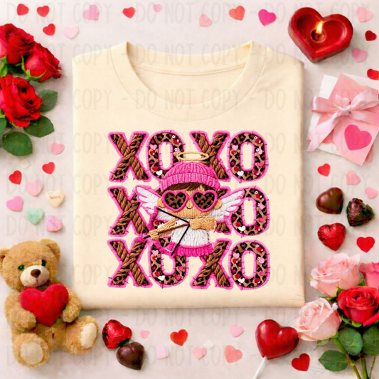 Faux Yarn XOXO Cupid Valentine