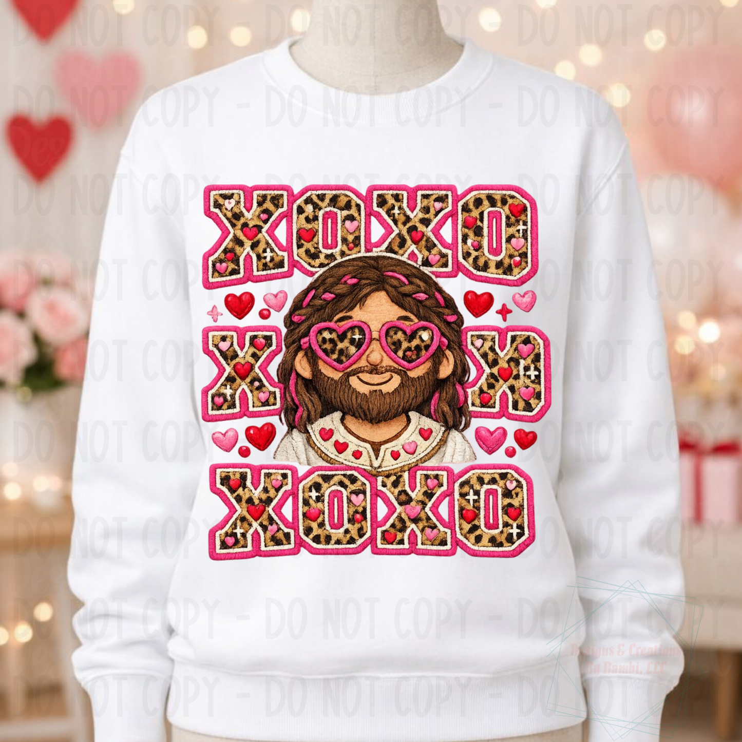 Faux Yarn XOXO Jesus Valentine