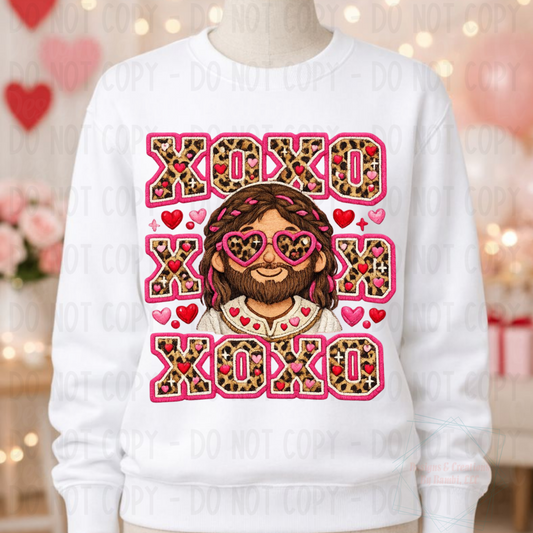 Faux Yarn XOXO Jesus Valentine