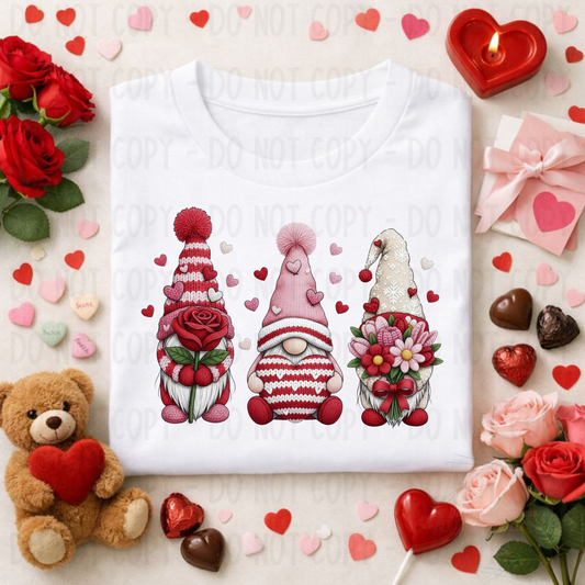 Faux Yarn It's Valentine Gnomes