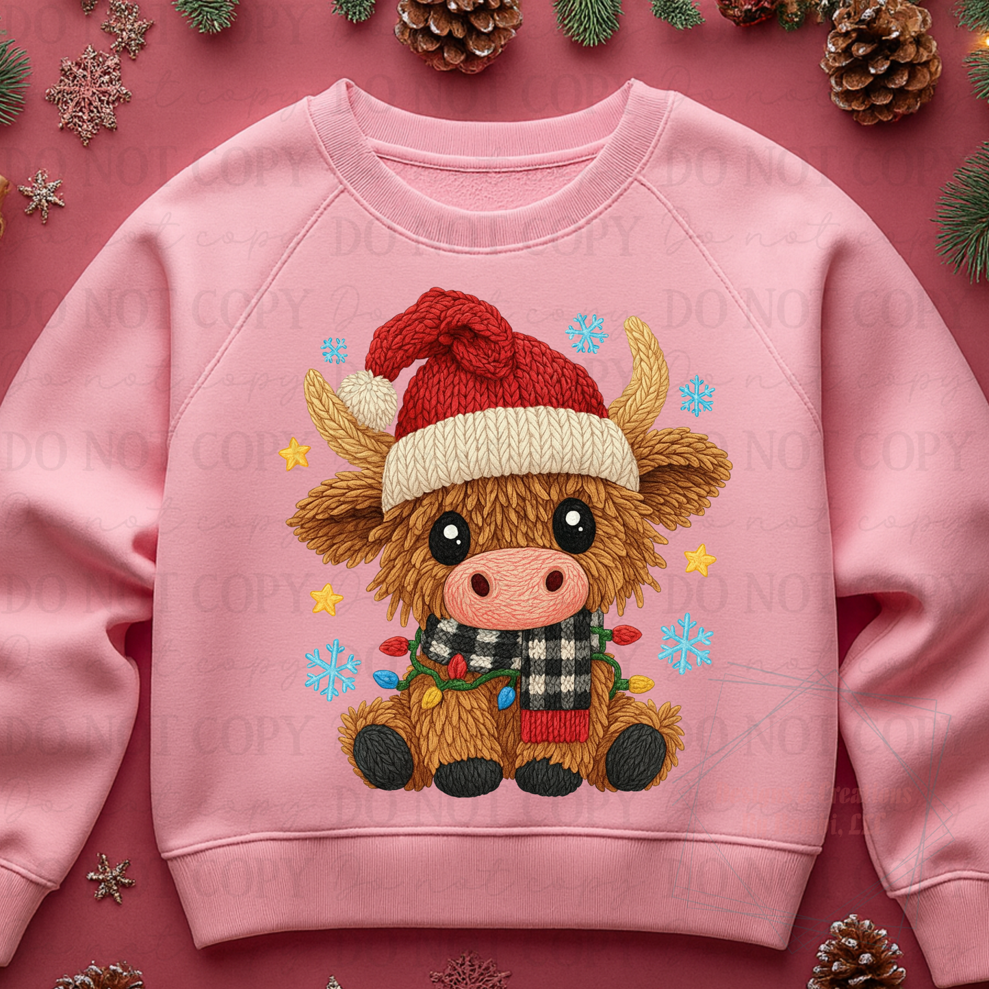 Christmas Highland Cow Digital Bundle Collab