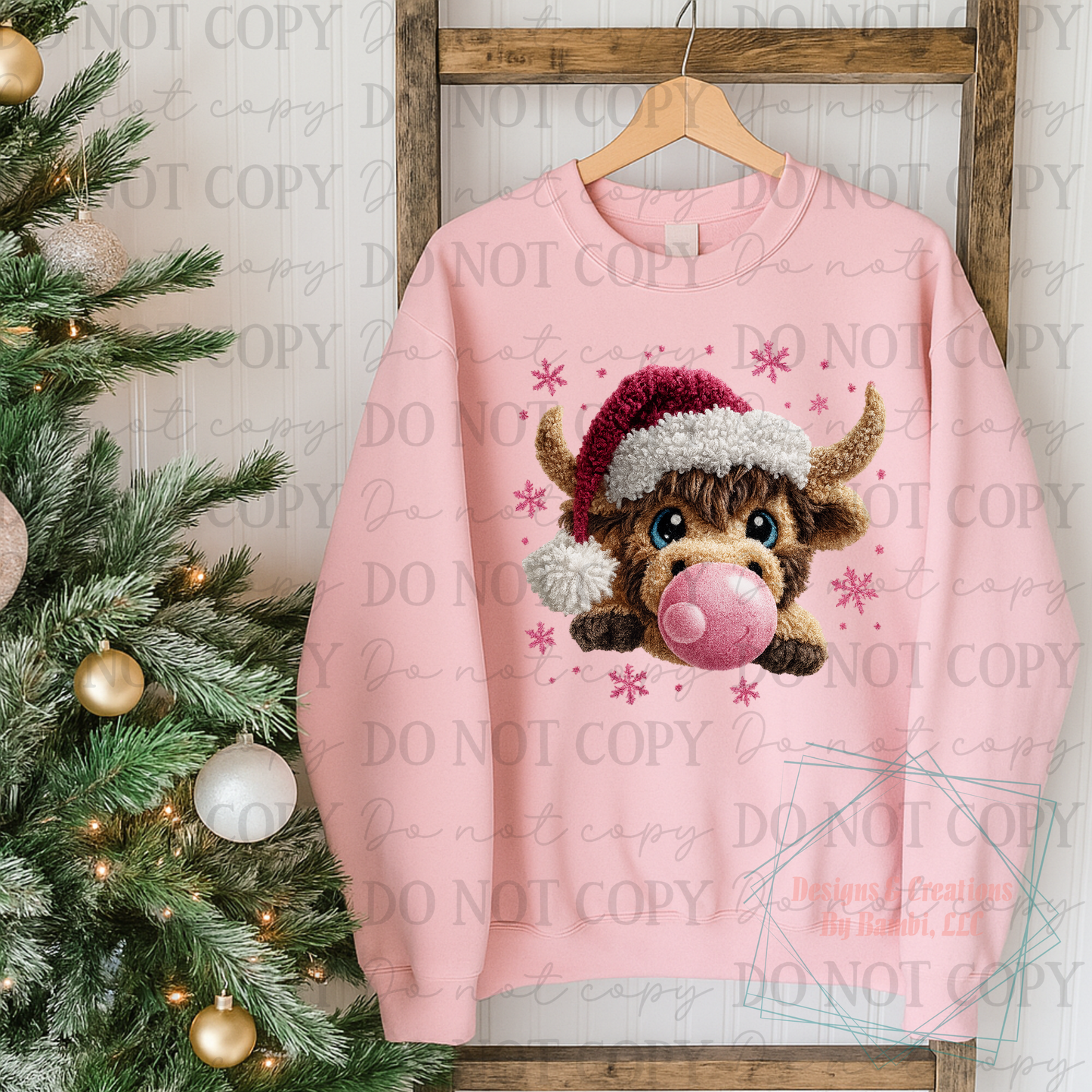 Christmas Highland Cow Digital Bundle Collab