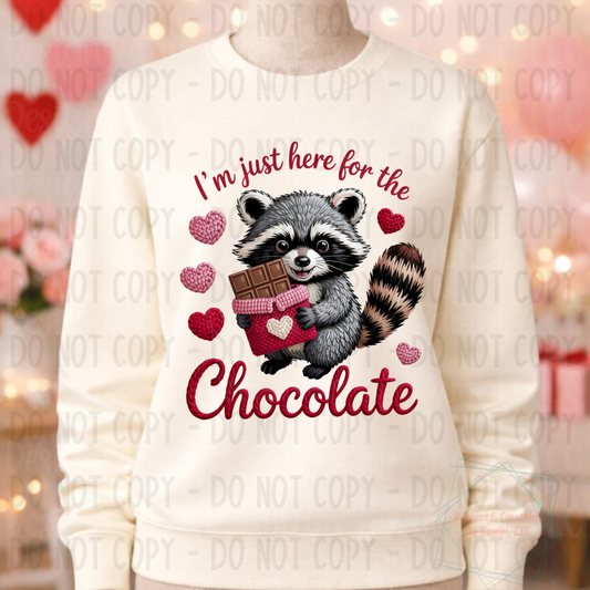 Faux Yarn Valentine Racoon