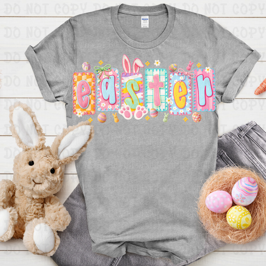 Faux Yarn Preppy Frame Coquette Easter