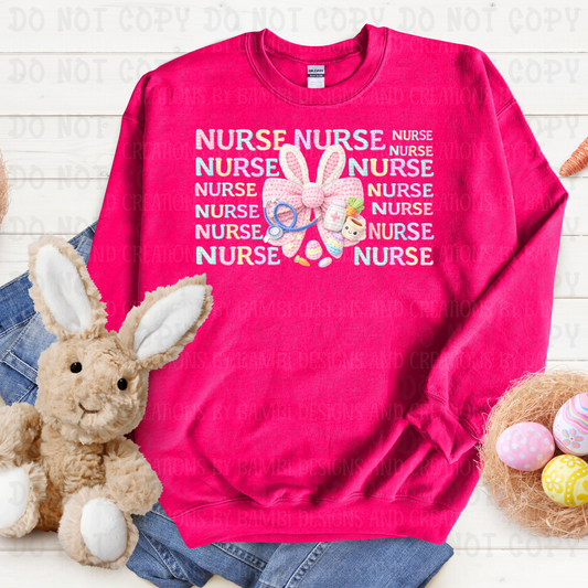 Faux Crochet Nurse Pastel Easter