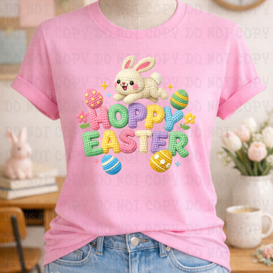 Faux Crochet Hoppy Easter with Bunny