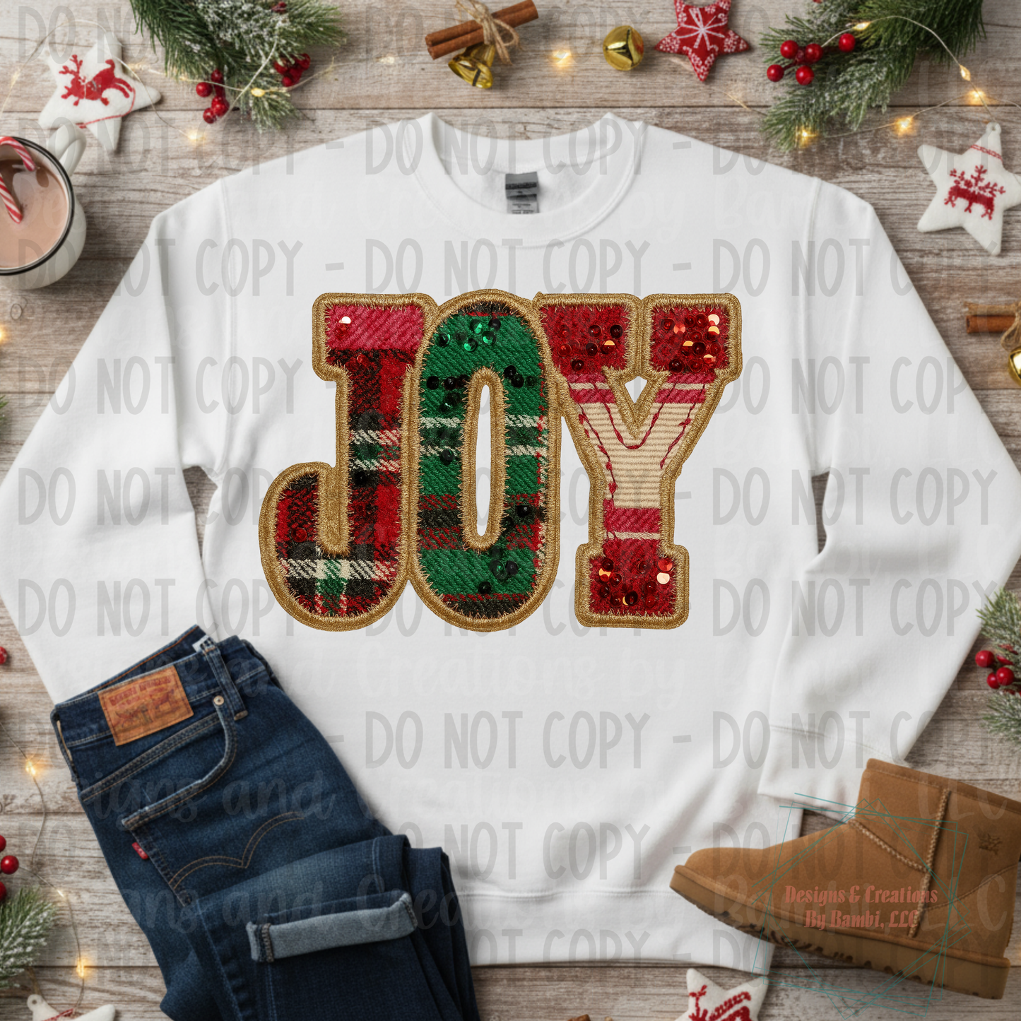 Faux Embroidery Joy