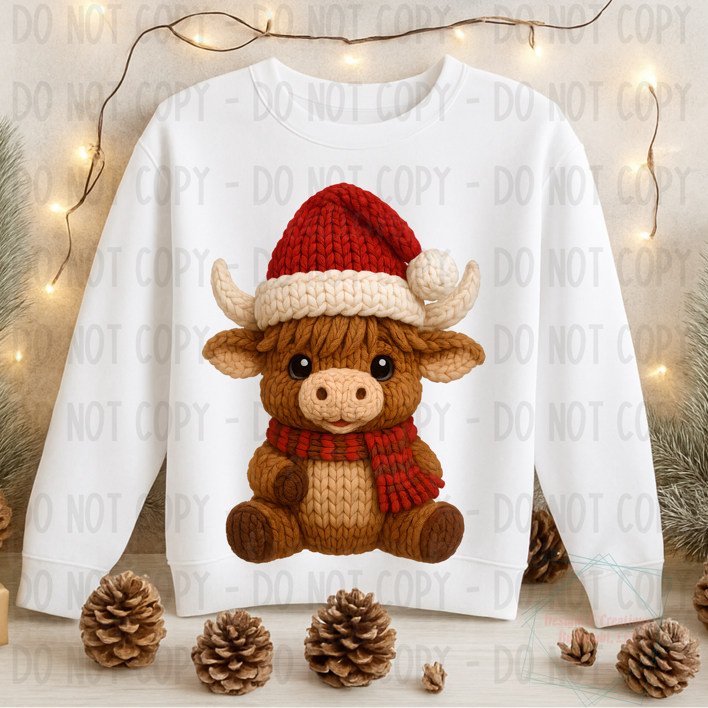 Christmas Highland Cow Digital Bundle Collab