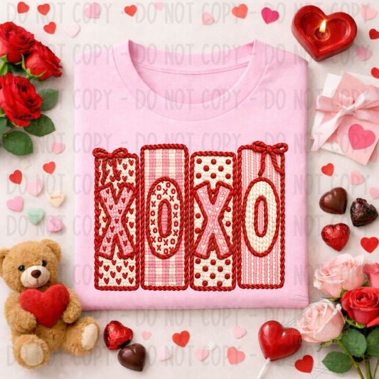 Faux Thread XOXO Coquette Valentine