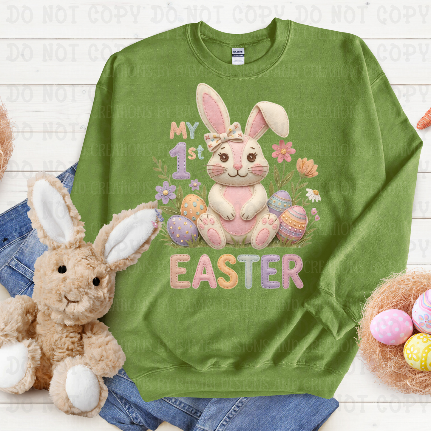 Faux Yarn 1st Easter Pastel