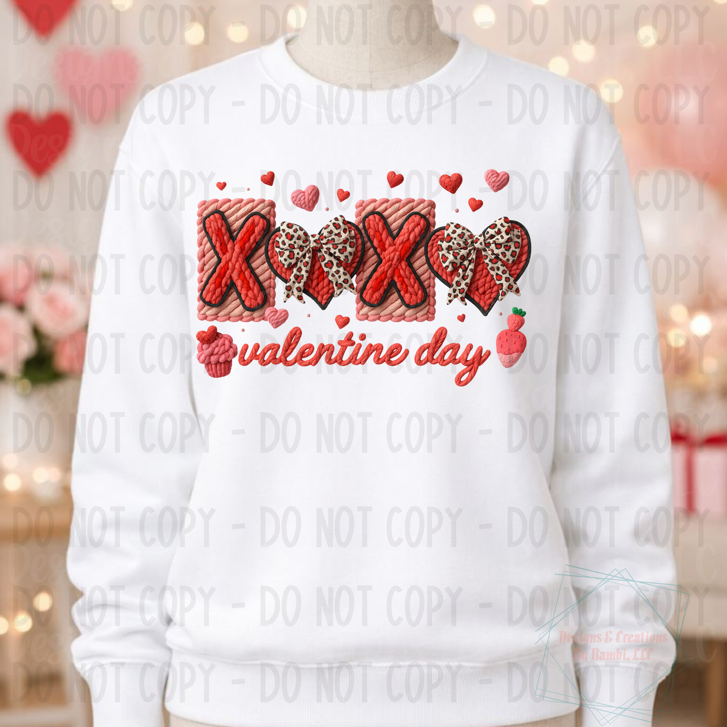 Faux Yarn Coquette Valentine's Day