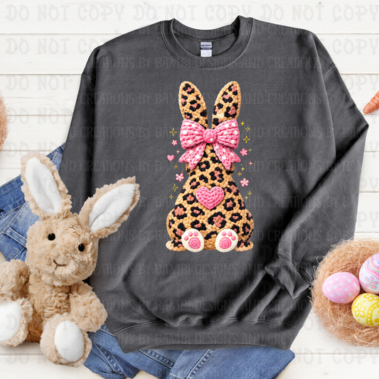 Faux Yarn Coquette Easter Bunny