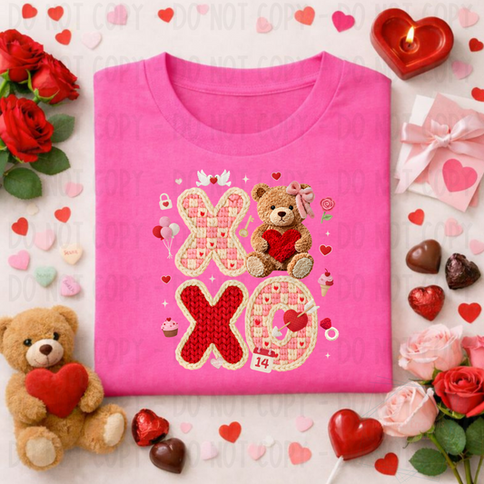 Faux Yarn Coquette Retro Valentine