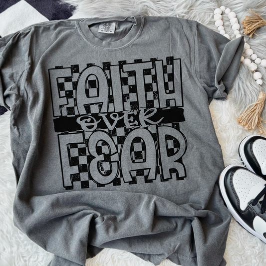 Faith Over Fear Black Font