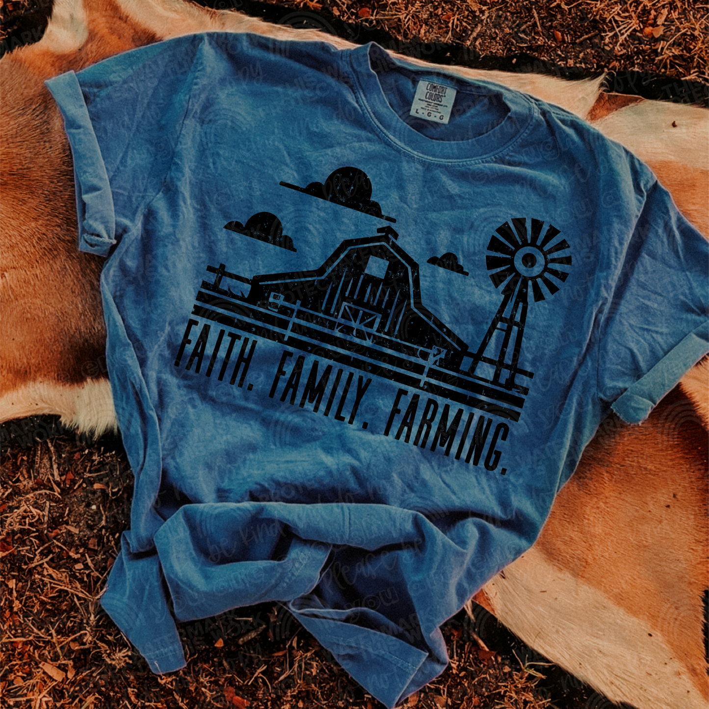 Faith Family Farming Black Font