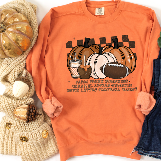 Fall Things with Pumpkin and Football