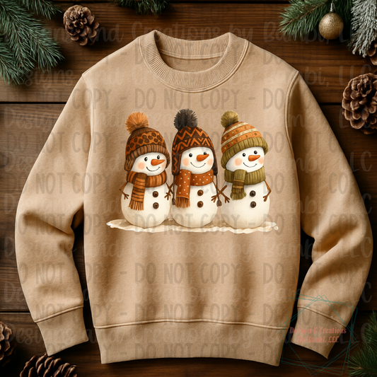 Fall Trio Snowmen