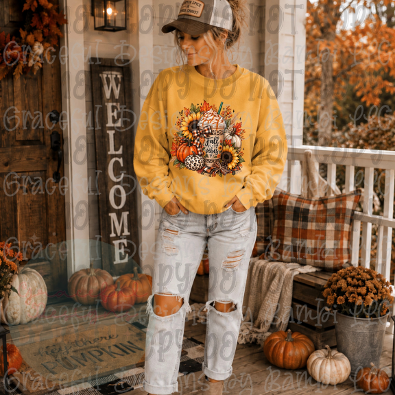 Faux Embroidered Fall Vibes